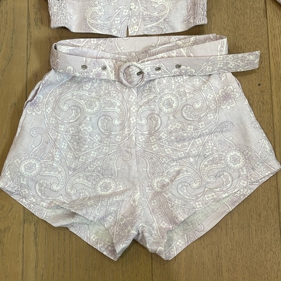 S/W/F Paisley Lilac Bomber And Short Set small - Picture 5 of 11